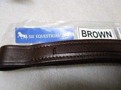 SIE EQUESTRIAN BROWN V-Shaped Browband SIZE FULL NEW