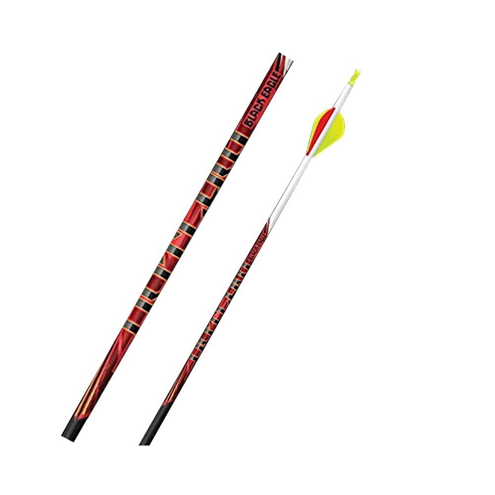 Black Eagle Outlaw Fletched Crested Arrows – .005″ 6 Pack – 400 – White Crested