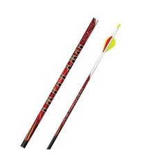 Black Eagle Outlaw Fletched Crested Arrows – .005″ 6 Pack – 400 – White Crested