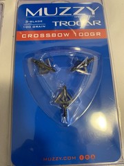5 Muzzy Trocar Crossbow Broadheads 100 grain 3 Blade 1 3/16″ Cutting Diameter