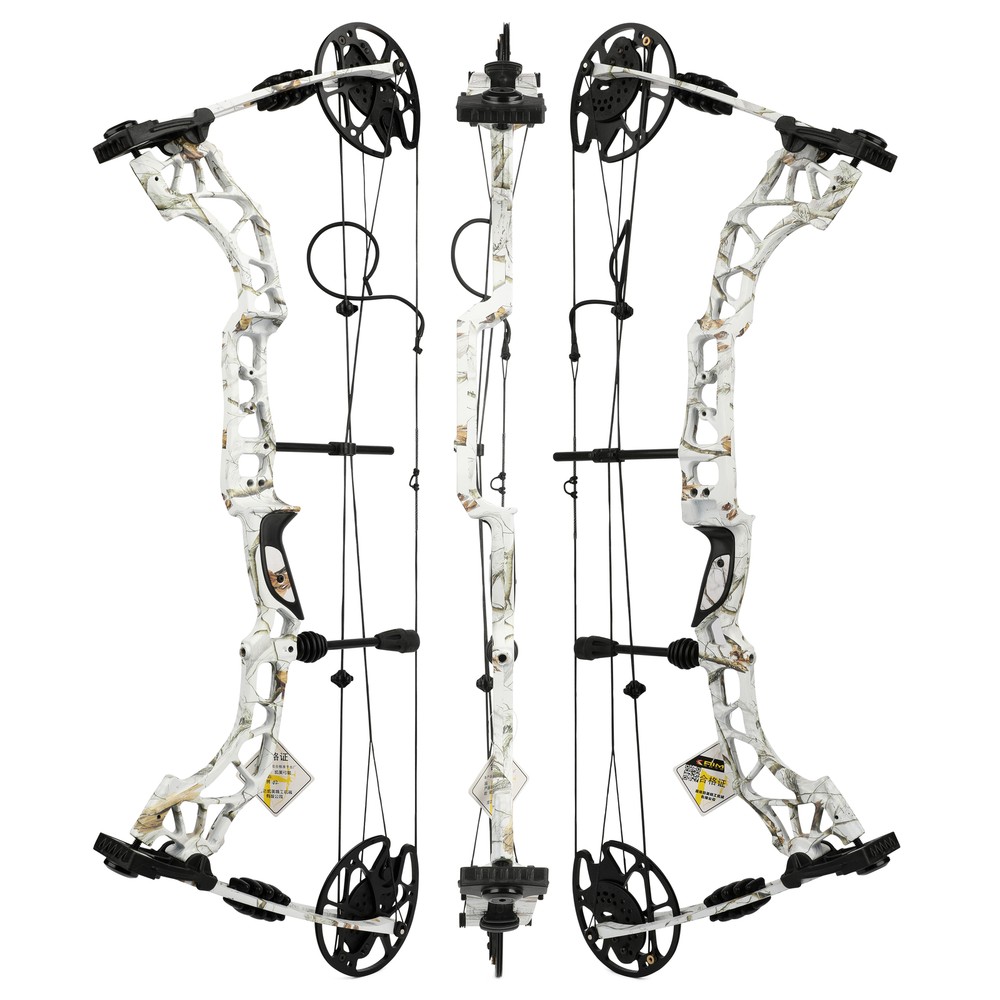 Archery Compound Bow 35-70lbs Alloy Riser Let-off 80% 320FPS BowHunting Shooting