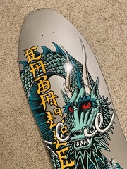 Powell Peralta 80s Reissue Caballero Skateboard Deck Silver Bones Brigade