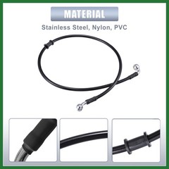 80cm AN3 M10 Car Hydraulic Brake Line Oil Hose Pipe Fitting 28° 90° Stainless…