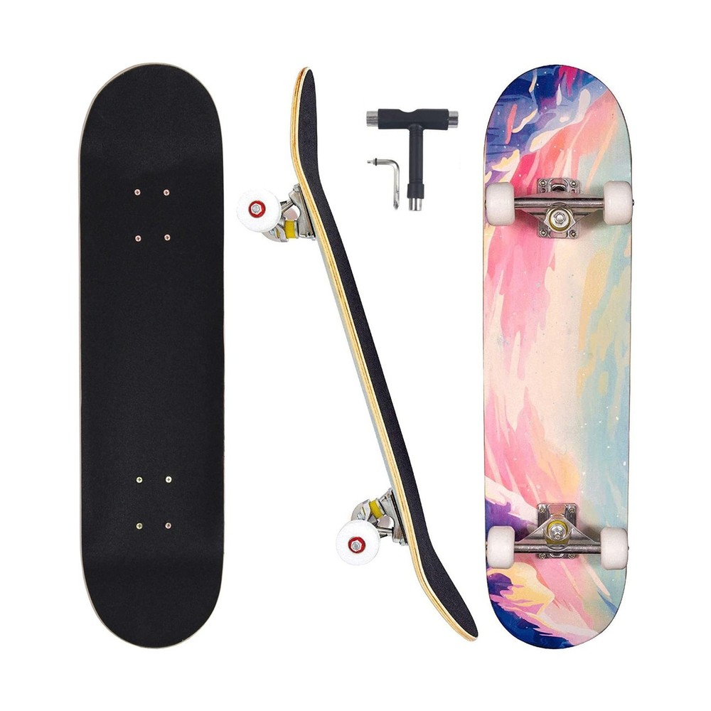 Skateboards for Beginners Adults Youths Teens Kids Girls Boys 31 Inch Pro Com…