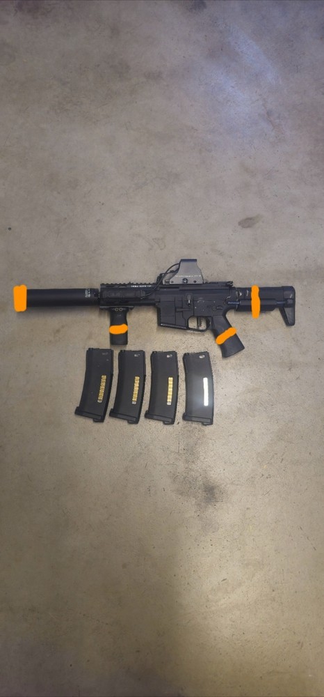 Krytac Trident MKII PDW Full Metal Airsoft AEG Rifle W/ Acessories