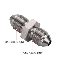 3AN Male to 3AN Male Stainless Steel Brake Clutch Fuel Oil Fitting 3AN to 3AN