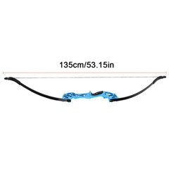 40LBS 53″ Aluminum Takedown Recurve Bow Archery Arrows Set for Training Practice