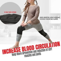 Knee Padded Breathable Soft Lightweight for Skiing Skating Snowboarding Unisex