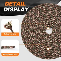 30lbs Diamond Braided Polypropylene Rope 1/8″ x 50′ – Versatile Utility Tool