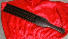 NEW SPLIT STROP Leather Paddle TAWSE – Gothic 2 or 3 TONGUE HORSE TRAINER