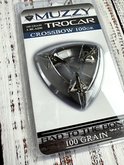 3 packs CROSSBOW Muzzy 3 BLADE Trocar 100 Grain Archery Hunting Fixed Broadhead