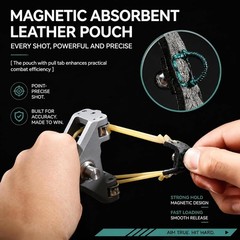 Slingshot with Aluminum Alloy Components and Magazine, Auto & Semi-Auto Loading