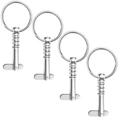 4-Pack 1/4″ 316 Stainless Steel Quick Release Bimini Top Pins with Drop Cam