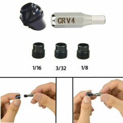 Archery 45/37 Degree Bow Peep Sight Hooked Housing 3 Inner Core Aperture Kit UE