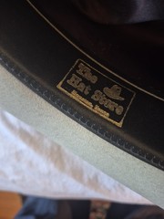 AMERICAN HAT CO. FELT COWBOY HAT & HAT PROTECTER THE HAT STORE TEXAS SIZE 7 1/2