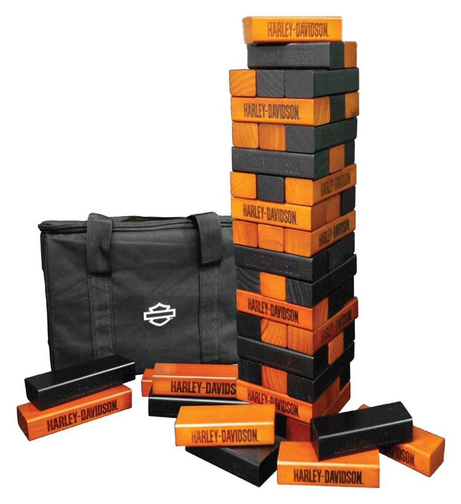 Harley-Davidson XL Tower Stacker, Durable & Water-Resistant Hardwood, 2 ft.