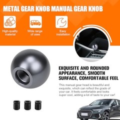 Car Round Ball Gear Shift Knob, Aluminum Alloy Vehicle Gear Shifter Knob with