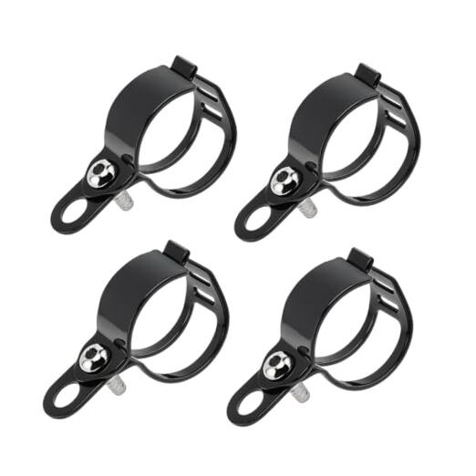 Motorcycle Turn Signal Light Bracket, 2 Pairs Metal Motorbike Fork Black