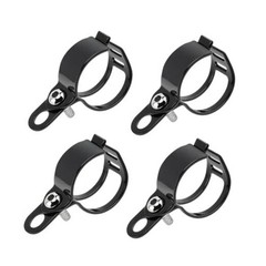 Motorcycle Turn Signal Light Bracket, 2 Pairs Metal Motorbike Fork Black