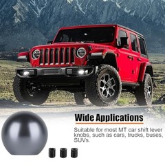 Car Round Ball Gear Shift Knob, Aluminum Alloy Vehicle Gear Shifter Knob with