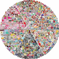 600 PCS Stickers Pack，Cute Colorful Waterproof Stickers，Vinyl Art Stickers.Stick
