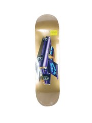 Shake Junt Beagle Cadillac Gold Foil Purple Size 8.25″ Vintage NOS Deck