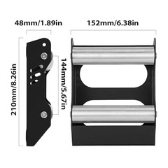 Motorcycle Wheel Cleaning Stand Paddock Roller Stand 600 Capacity black