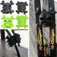 2pcs Archery Skull Stabilizer Compound Bow Limbs Rubber Shock Absorber Hunting