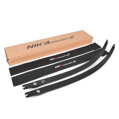22-50lbs 68″ @25 Nika Archery Recurve Bow Limb N3 Carbon 55% W/ Small BULL Logo