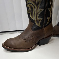 Tony Lama RR1002 Buckaroo Men’s Western cowboy Boots 10D Brown Black Leather