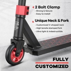 Stunt Scooter for Kids & Teens 6-12 Years – Beginner/Intermediate Freestyle BMX,