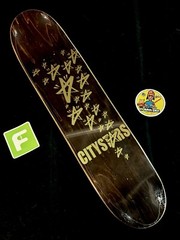 RARE NOS City Stars Skateboard Deck Pharrell Skateboard P Kareem Campbell QS