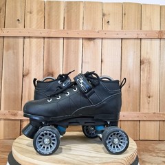 Pacer GTX 500 Roller Skates Unisex 7 Black Quad Mach-5 Wheels Rink Speed Boots