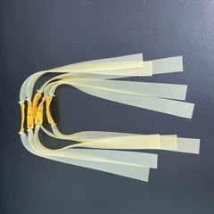 10 Flat Rubber Bands Slingshot Hunting Catapult Replacement Elastic Tapered Band