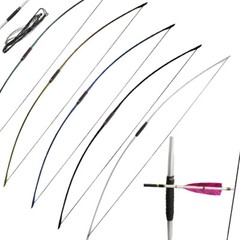 67″ English Longbow 25-120lbs Straight Bow Traditional Target Shoot Hunting R/LH