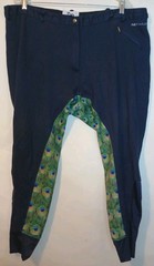 Buckwild Breeches Signature Womens Plus Riding Breech Blue Peacock Size 38 D112