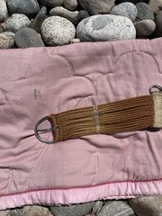Western Straight Mohair String Cinch Chestnut 31.5” 17 Strands Non Irritating