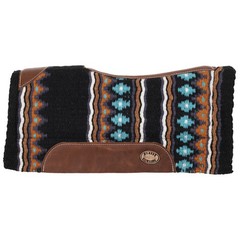 Klassy Cowgirl 28″ x 30″ Barrel Style Saddle Pad – Turquoise, Orange and Black