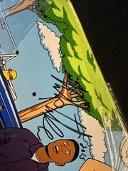 RARE SIGNED Nick Tucker Primitive BBQ Party LA Cookout Skateboard Deck AUTOGRAPH