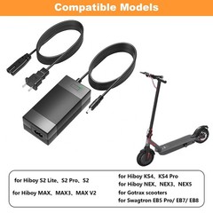 42V Charger for Hiboy S2 36V Lithium-ion Battery Compatible with Hiboy S2 Pro…