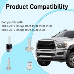 Sidestep Hardware Mounting Kit Compatible with Ram Running Boards Bracket