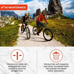 14×2.125 Solid Electric Bicycle Tire,14 x 2.125 Electric Bike Tire for Replac…