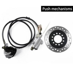 Rear Hydraulic Brake Caliper Assembly + Disc Rotor Kit for ATV Go Kart Cart