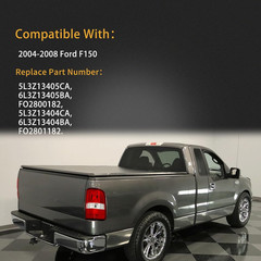 Tail Light Housing Compatible with 2004-2008 Ford F150 F-150 Driver and Passenge