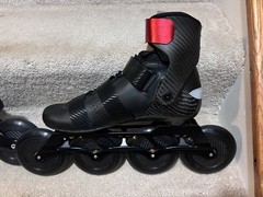 K2 Skate Redline 110 Pro Racing Inline Skates Size US 11 Red Black Unisex Men