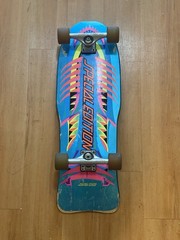 Santa Cruz Special Edition Mechanical Fish, Aqua Blue Marine Vintage Skateboard