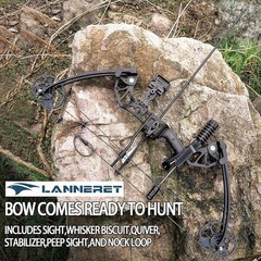 Lanneret Compound Bow 0-70 lbs Right Hand Hunting Kit
