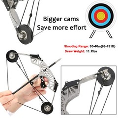 Stainless Steel 8.6 Bow for Target Shooting and Archery Gift for Ages 15+