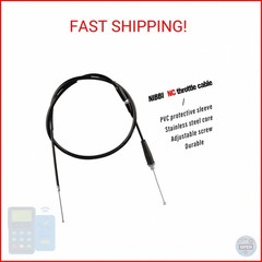 NIBBI Throttle Cable 40.3“, Universal Replacement Motorcycle 102.5cm Adjustable