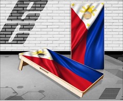 Philippines Flag Cornhole Boards Bean Bag Toss Game